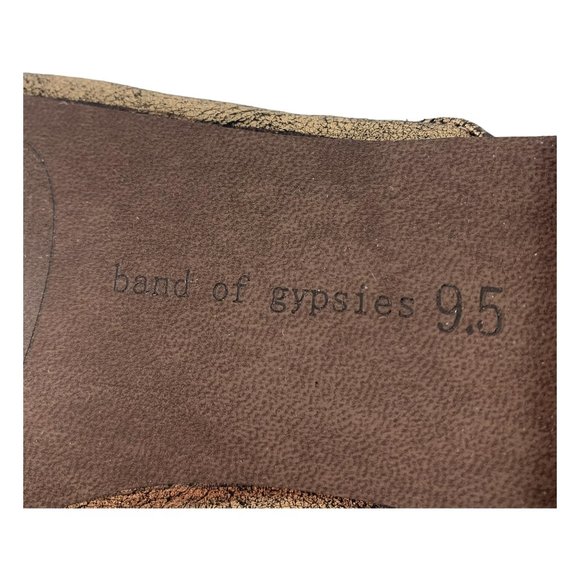 BAND OF GYPSIES Landslides Distressed Bronze Mule Slides - Picture 4 of 12